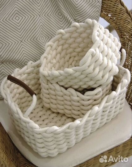 Корзины плетеные для хранения