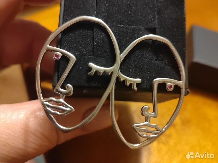 Серьги серебро