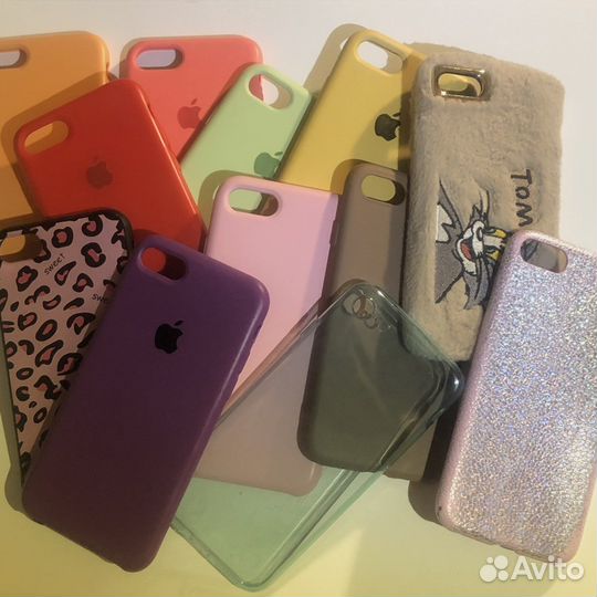 Лот чехлов на iPhone 8 (12 шт)