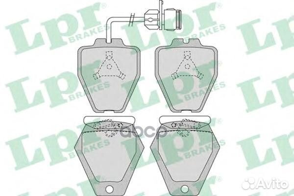 Колодки тормозные дисковые 05P981 Lpr