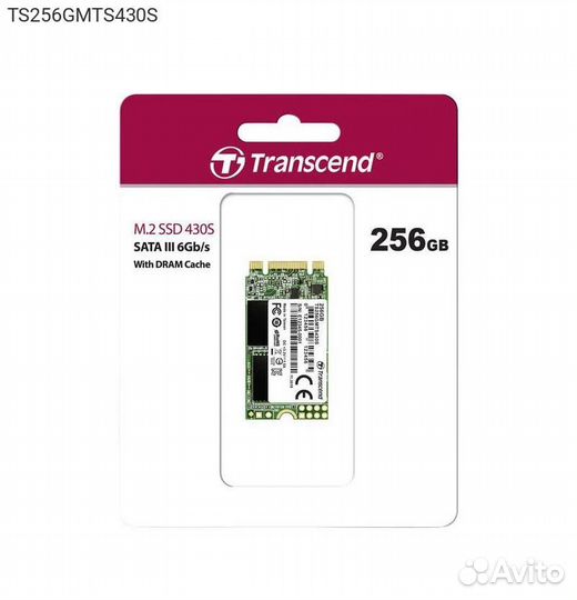 Диск SSD Transcend MTS430S M.2 2242 256GB SATA III