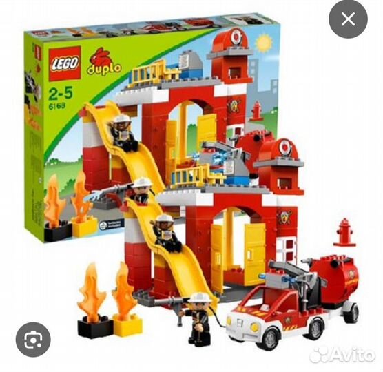 Lego duplo пожарная станция 6168