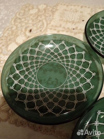 Посуда цветное стекло