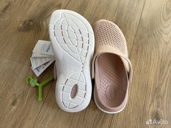 Crocs новые сабо Literide 360 Argile Rose 37