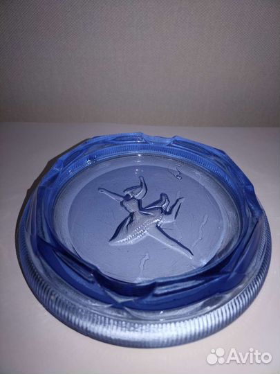 Пепельница цветное стекло СССР