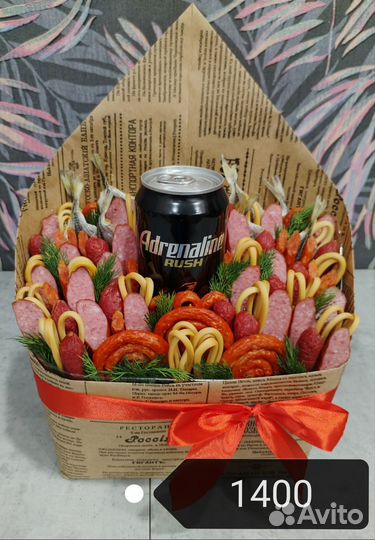 Мужские съедобные букеты