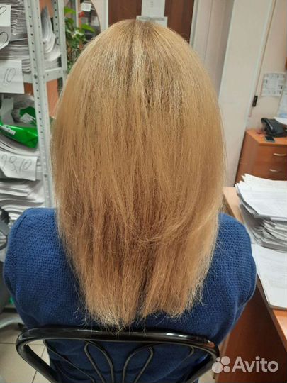 Снятие нарощенных волос