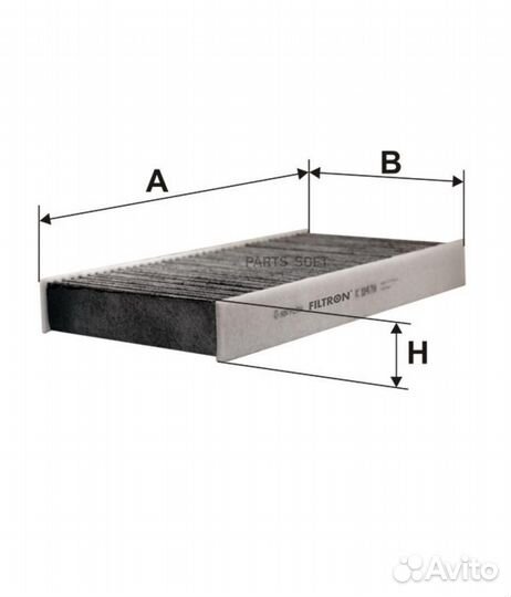 Filtron K1147A Фильтр салонный угольный citroen C5