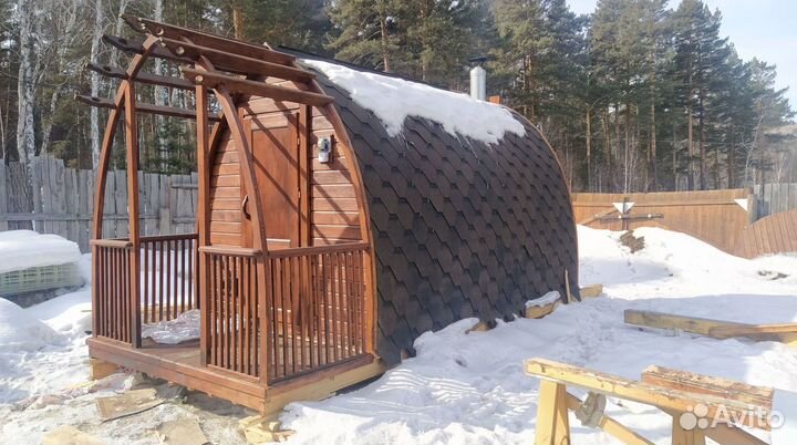 Баня бочка из лиственницы