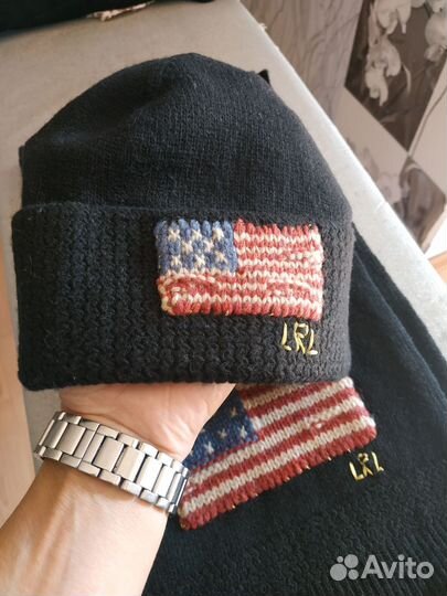 Шапка и шарф для мальчика Ralph Lauren