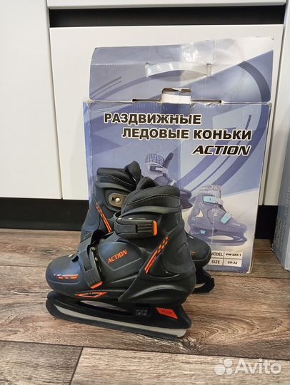 Коньки детские раздвижные 29 32