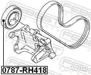 0787RH418 febest ролик натяжной 0787-RH418 Febest