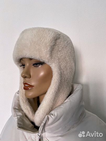 Шапка-ушанка женская