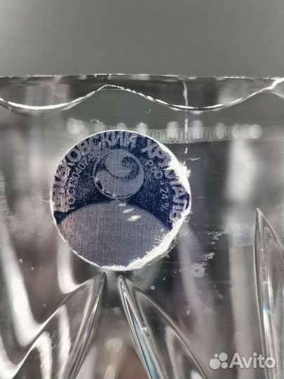 Ваза Хрусталь Дятьковский хрусталь СССР 29 см