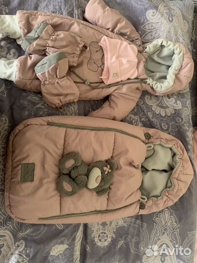 Зимний комбинезон для девочки 86