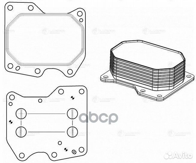 Радиатор масляный Ford Transit (06) / (13) /Peug