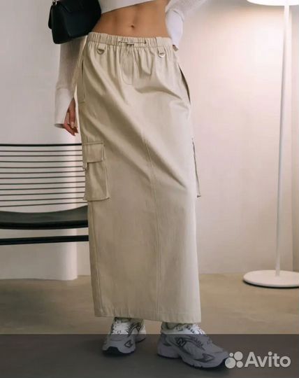 Юбка карго макси 44 46