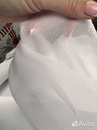 Тюль вуаль белый