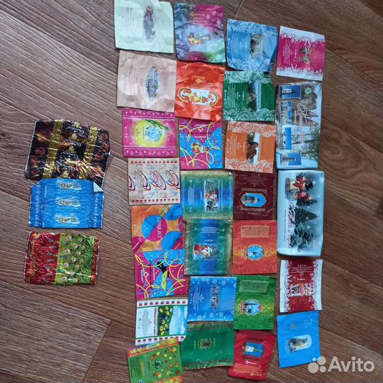 Краскон фантики от конфет.2 шоколадок+25+Коробка