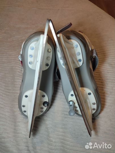 Коньки ледовые раздвижные Oxelo Fit 5, 32-35