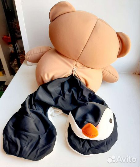 Игрушка вывернушка 2 в 1(мишка-пингвин)