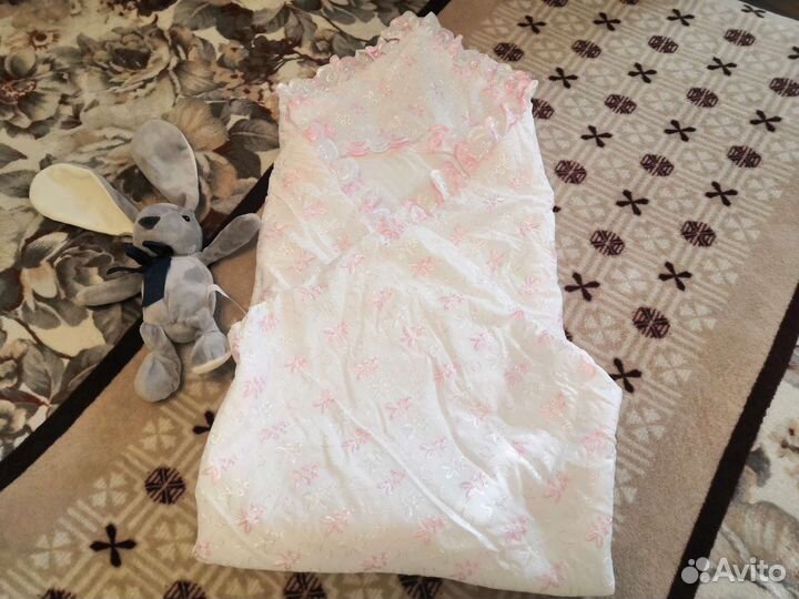 Конверт на выписку для девочки весна лето