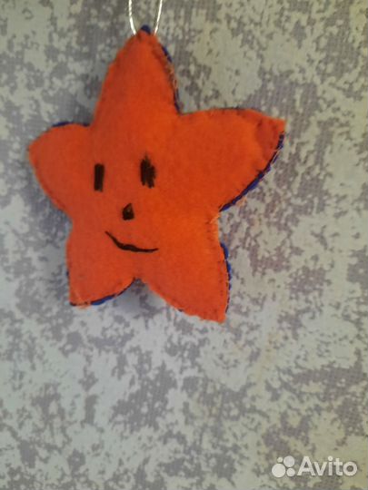 Елочные игрушки из фетра