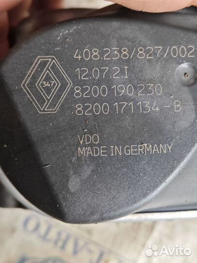 Renault Fluence дроссельная заслонка