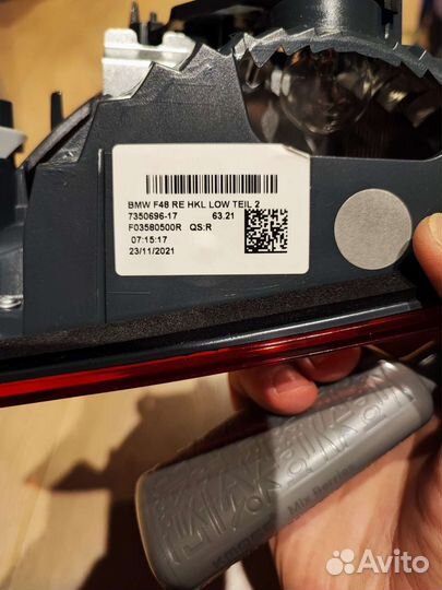 Фонарь задний внутренний правый bmw x1