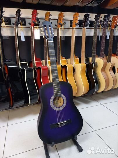 Классическая гитара Фиолетовая Новая