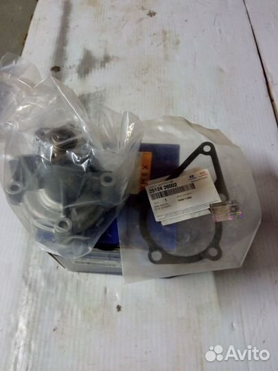 Водяной насос для hyundai плюс прокладка
