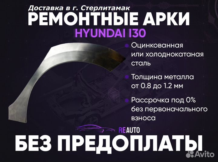 Ремонтные арки на Hyundai i30