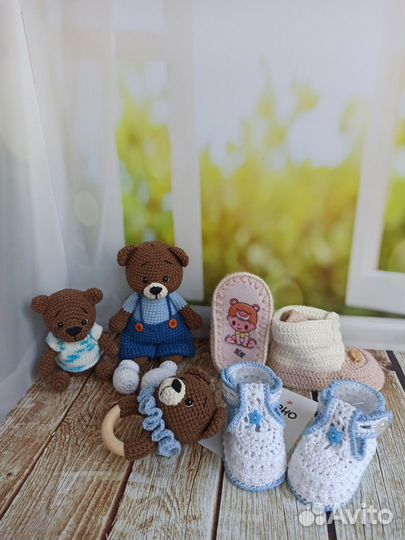 Вязаные наборы для новорожденных