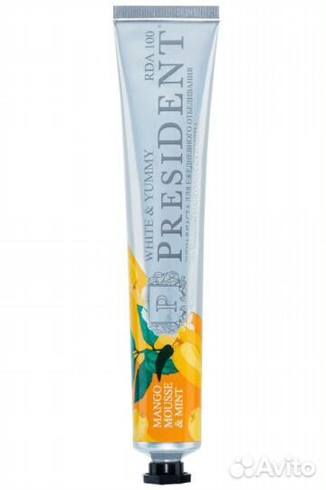 President. Зубная паста White&Yummy манго-мусс с м