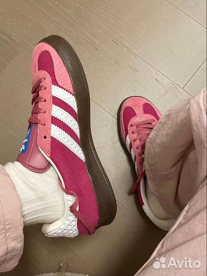 Adidas Gazelle Indoor pink cloud white розовые