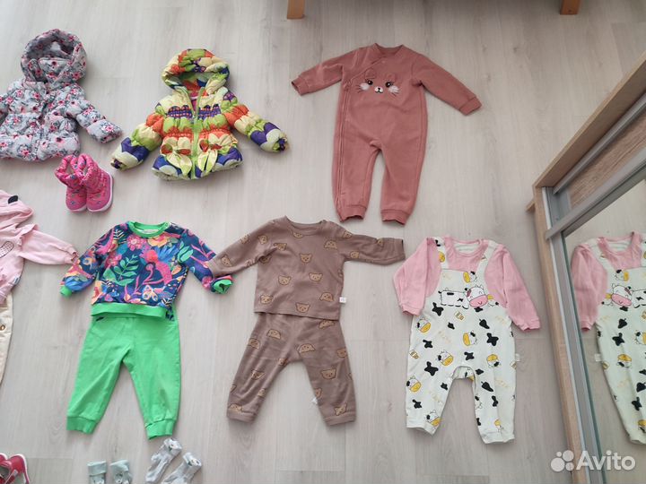 Вещи пакетом на девочку 80 86