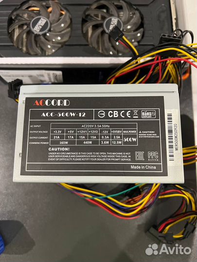 I510400+GTX1060 3GB+asus prime H510M-K+бп500W