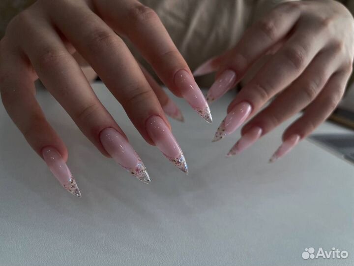 Маникюр Наращивание Френч