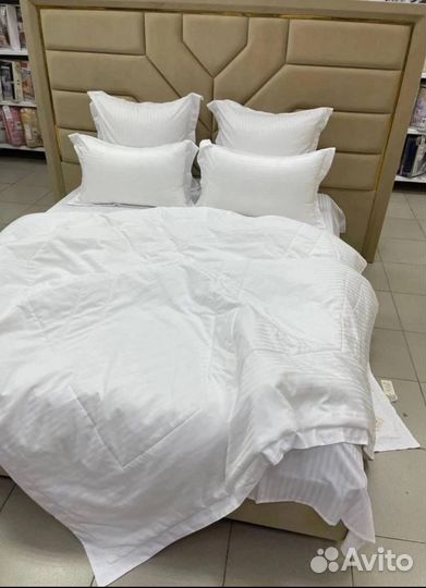 Комплект постельного белья евро с готовым одеялом