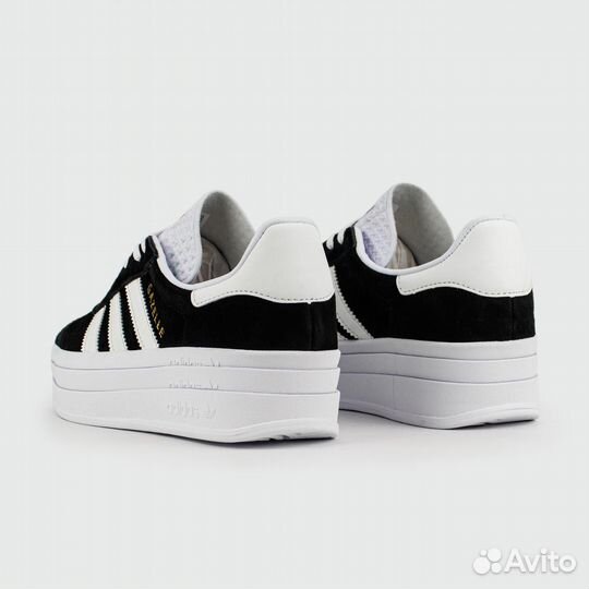 Adidas Gazelle Bold Black / White Wmns