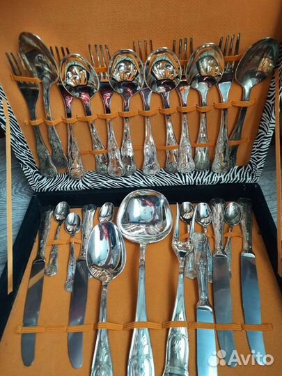 Набор столовых приборов посеребрение Германия