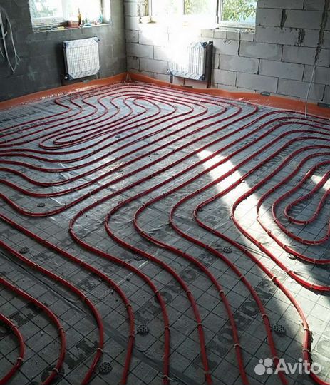 Монтаж теплых водяных полов