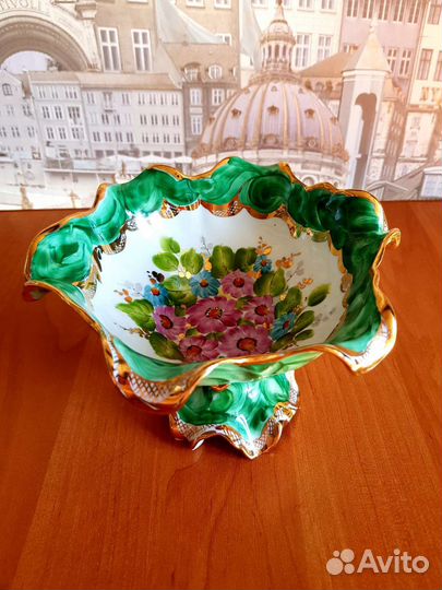 Фруктовница гжель. Автор Петин