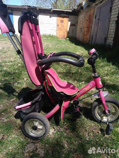 Детский трехколесный велосипед коляска