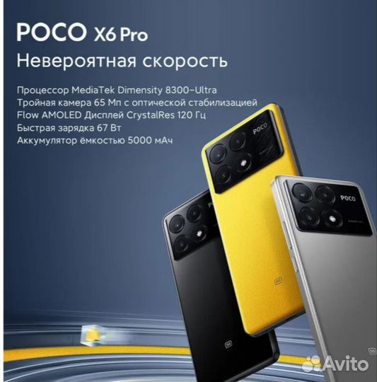 Xiaomi Poco X6 Pro, 8/256 ГБ