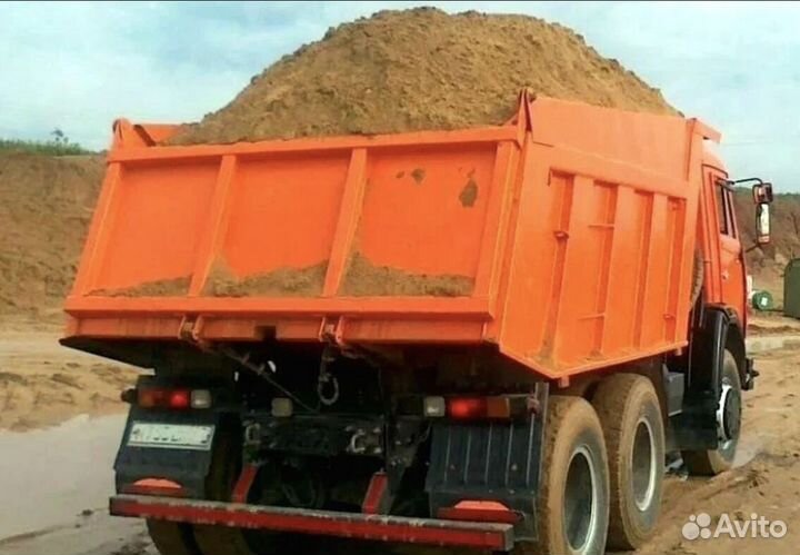 Песок речной с доставкой