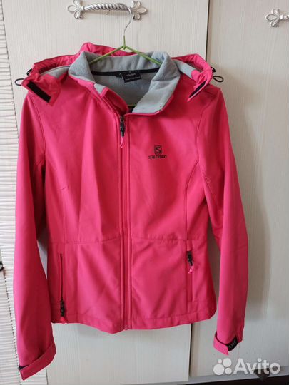 Куртка женская ветровка брезентовая на флисе