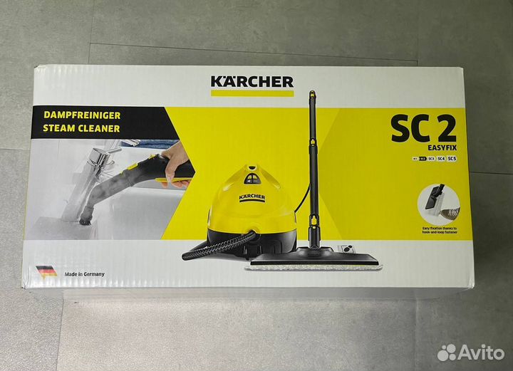 Новый Пароочиститель Karcher SC 2 EasyFix yellow