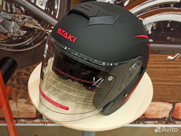 Визор тонированный на открытый шлем Ataki