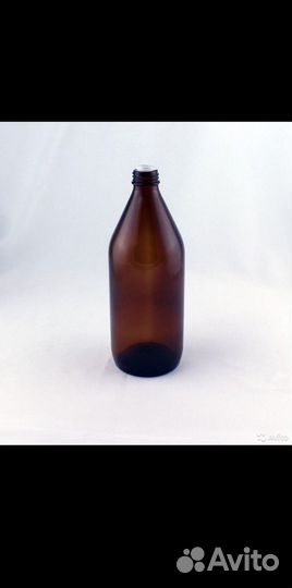 Бутыль бв-1-1000 темный янтарный цвет